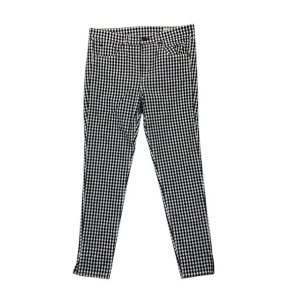 Rag & Bone Jean Women’s‎ 29 Black White Capri Jeans Cotton Blend Gingham Print - Picture 1 of 12